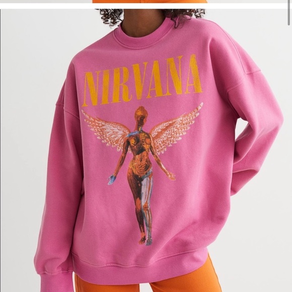 h and m nirvana sweatshirt